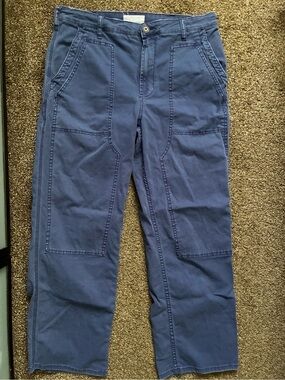 Anthropologie Blue Utility Pants, Size 31